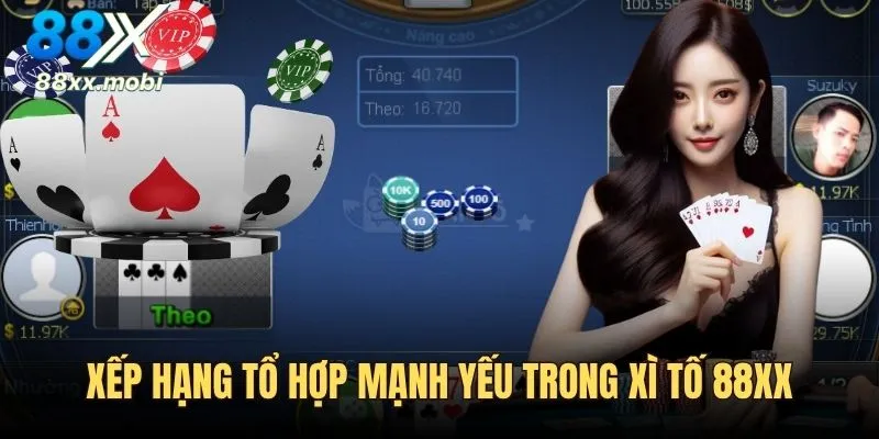 Xếp hạng tổ hợp mạnh yếu trong Xì Tố